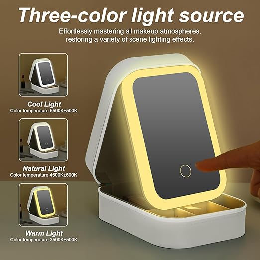 Jewelry Box with LED Mirror